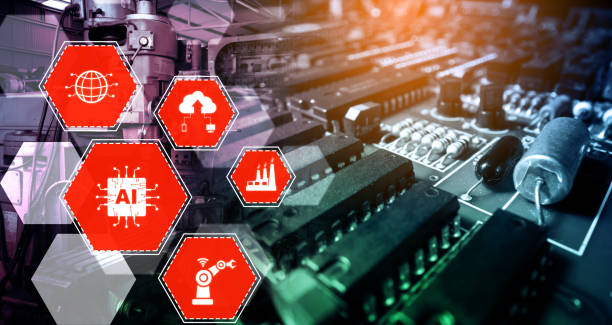 istock Industry 4.0 technology concept - Smart factory for fourth industrial revolution 1277976524