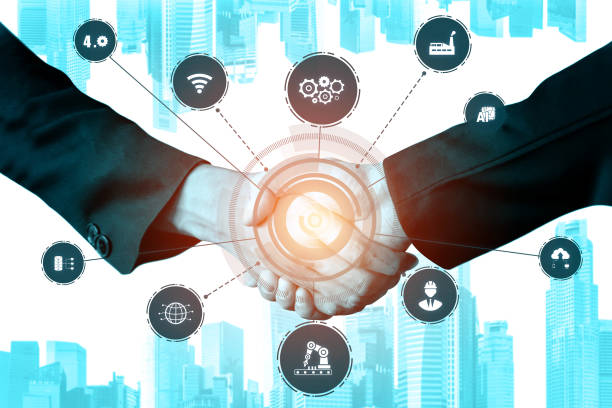 istock Industry 4.0 technology concept - Smart factory for fourth industrial revolution 1277976614