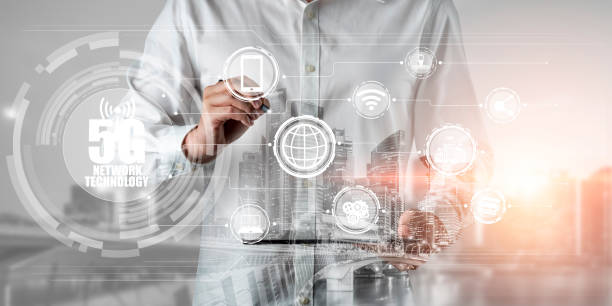 istock Advanced communication and global internet network connection in smart city 1277976695