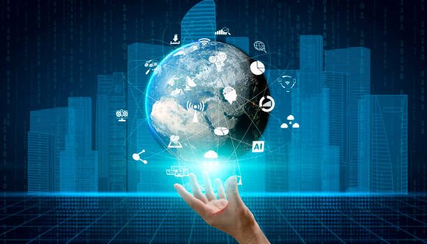 istock Advanced communication and global internet network connection in smart city 1277976737