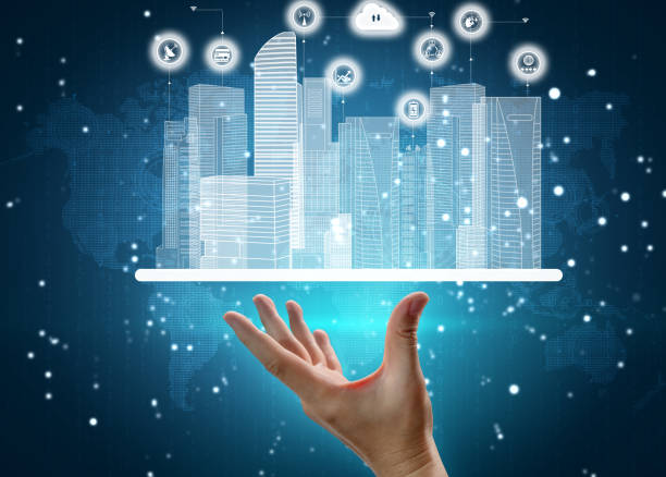 istock Advanced communication and global internet network connection in smart city 1277976755