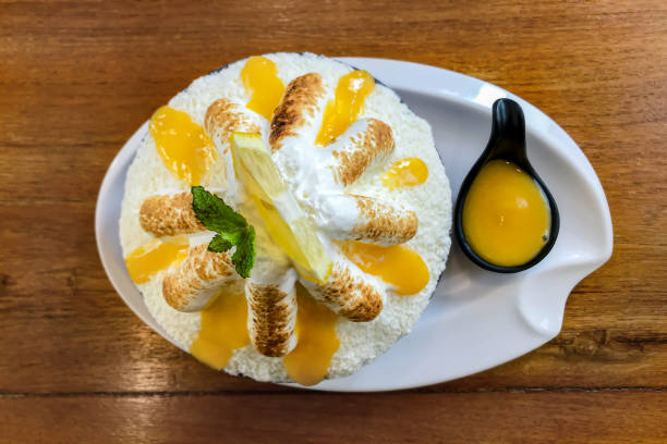 istock Lemon Bingsu fruit dessert for quenching thirst. 1277977859
