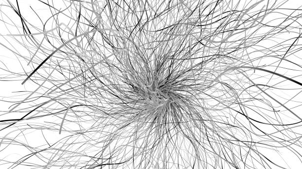 istock A web of lines Curling in 3D. 1277984976