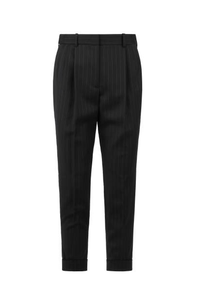 istock Black women's classic trousers with stripes 1277990753