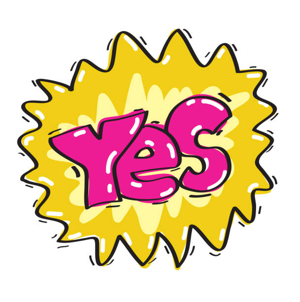 Yes Card Drawing Funny Saying Yes Drawings Stock Photos, Pictures & Royalty-Free Images ...