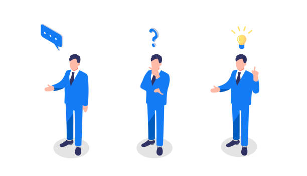 business person expression business person expression question mark illustrations stock illustrations