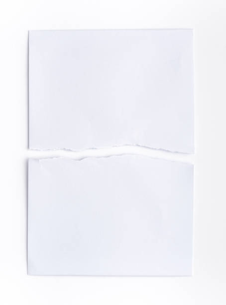 istock Ragged White Paper isolated on white background 1278016524