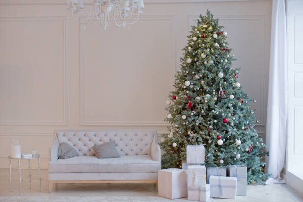 istock Christmas living room with sofa 1278025142