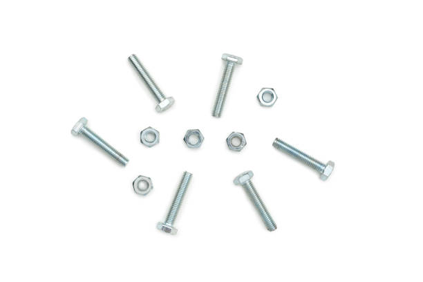 istock Close up of bolts and nuts. 1278025861