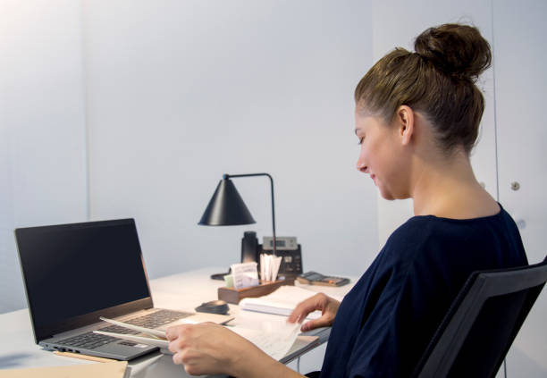 istock Business woman working in the office 1278026982