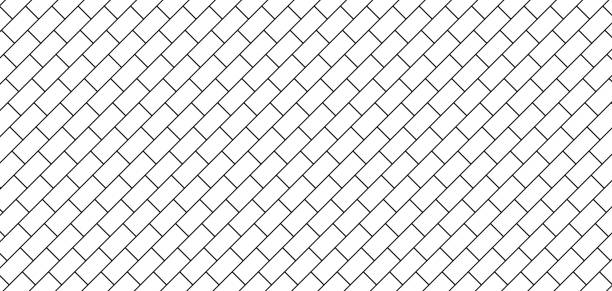 Brick pattern in contemporary style on white background. White background texture wall. Vector Brick pattern in contemporary style on white background. White background texture wall. Vector illustration concrete patterns stock illustrations