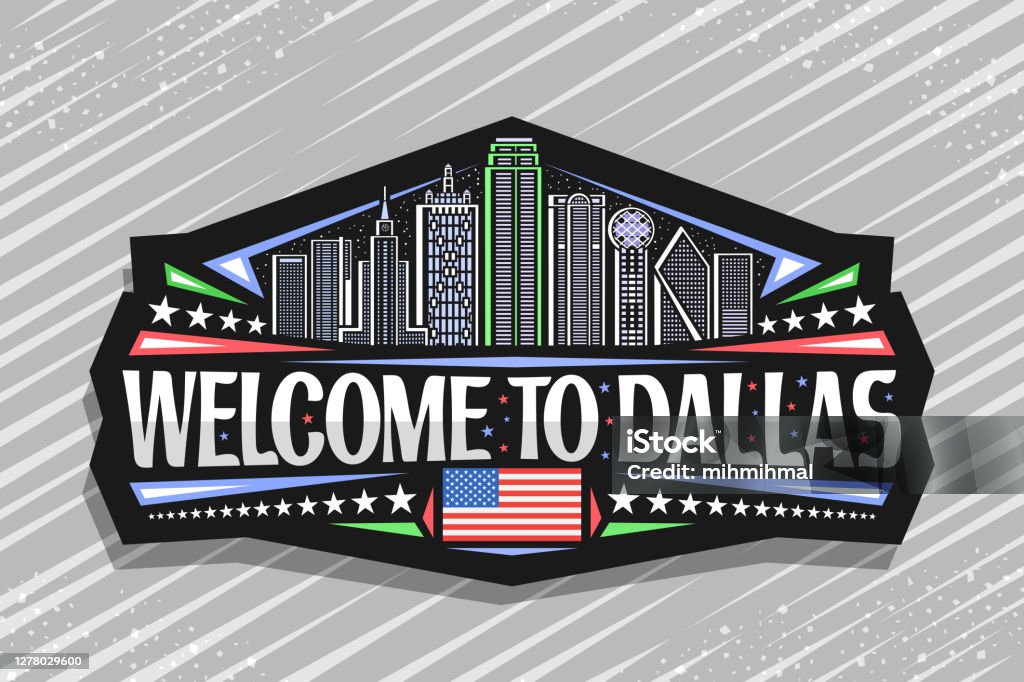 Dallas Letters Sign Vector Sign For Dallas Stock Illustration - Download Image Now - Dallas ...