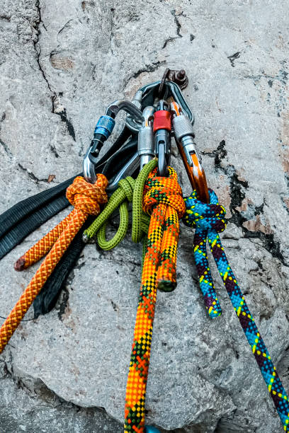istock Climbing ropes on carabiners 1278038068