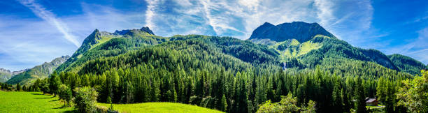 panorama of the famous Ahrntal in Italy