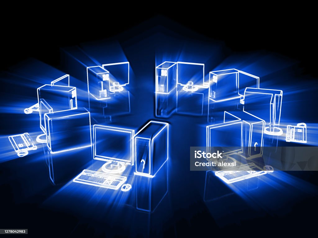 Modern Internet. Computer Computer Network Cloud Computing Internet Technology Stock Photo ...