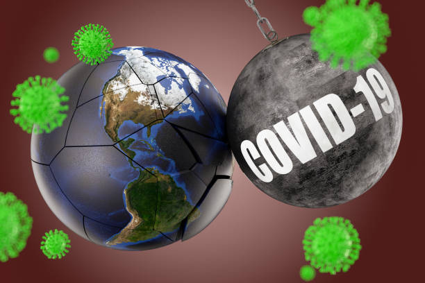 istock COVID-19 Wrecking Ball with Eathand Viruses 1278044446
