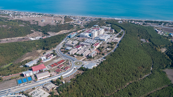 Aerial view of 19 Mayıs University, Samsun TURKEY