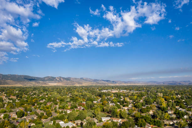istock wildfire smoke from Cameron Peak Fire over Fort Collins 1278046004