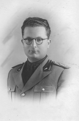 1930s 1940s 1950s outdoor shot of a young elegant military dressed italian man