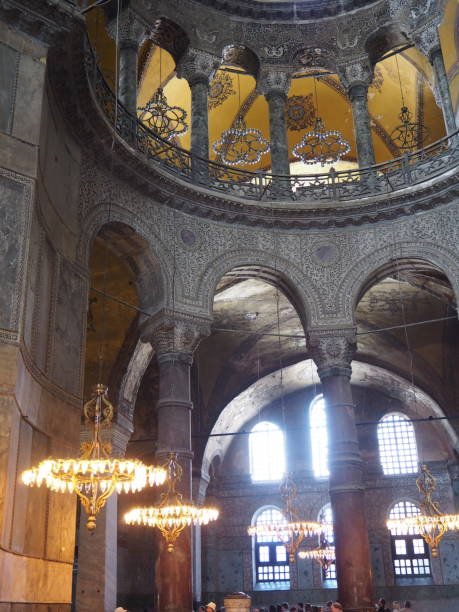 istock Inside Hagia Sophia in May 2019, before it came back a mosque. 1278052382