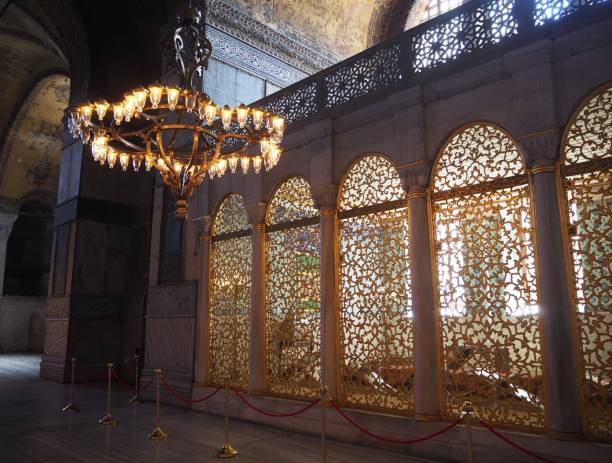 istock Inside Hagia Sophia in May 2019, before it came back a mosque. 1278052432