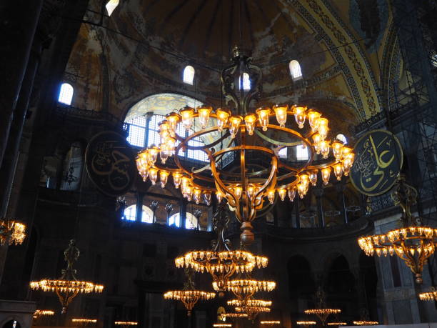 istock Inside Hagia Sophia in May 2019, before it came back a mosque. 1278052434