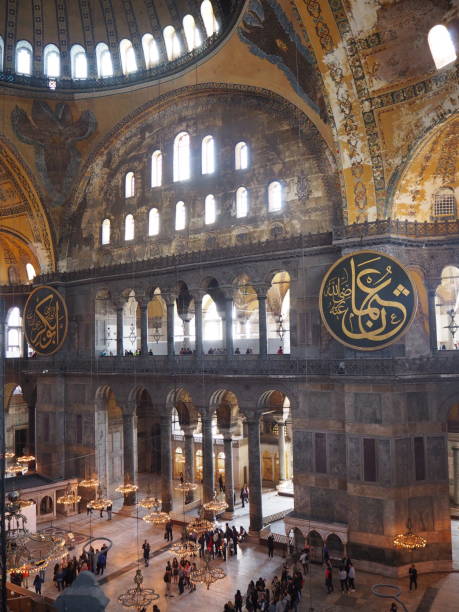 istock Inside Hagia Sophia in May 2019, before it came back a mosque. 1278052442