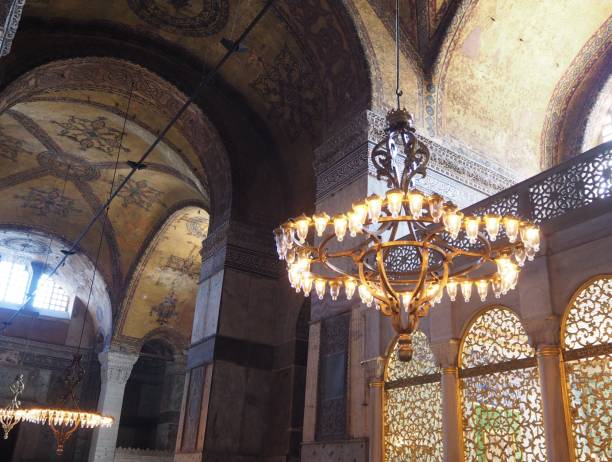 istock Inside Hagia Sophia in May 2019, before it came back a mosque. 1278052444