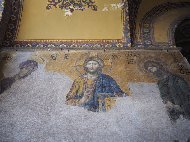 istock Inside Hagia Sophia in May 2019, before it came back a mosque. 1278052449