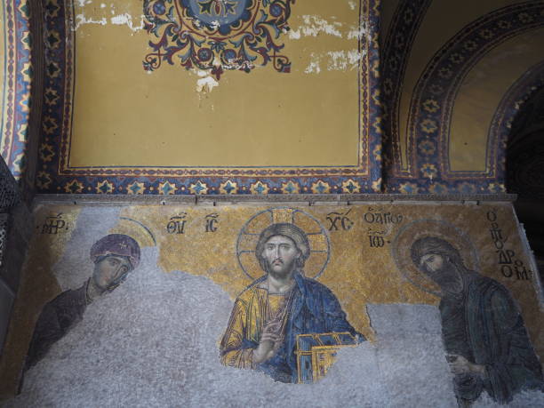 istock Inside Hagia Sophia in May 2019, before it came back a mosque. 1278052454