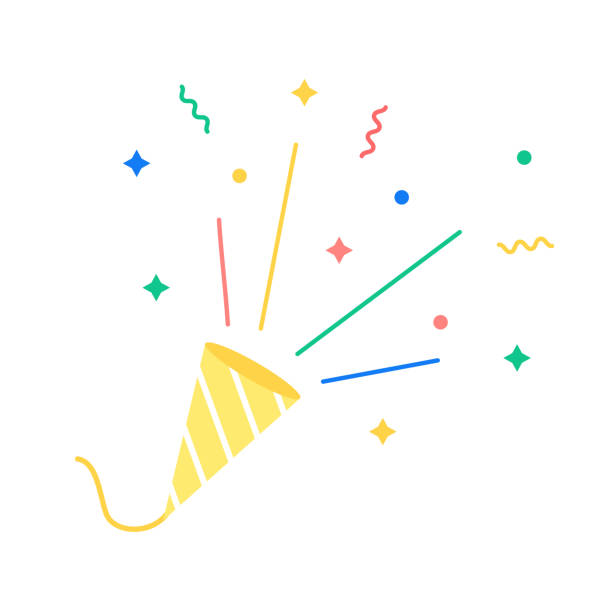 ilustrações de stock, clip art, desenhos animados e ícones de party clacker for something celebrate. - cracker