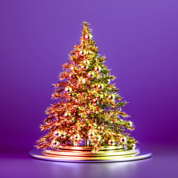 istock Beautiful luxury New Year Christmas holiday background. 3d illustration, 3d rendering. 3d illustration, 3d rendering. 1278055544