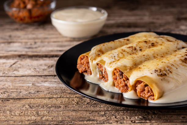 istock Delicious meat cannelloni pasta 1278061727