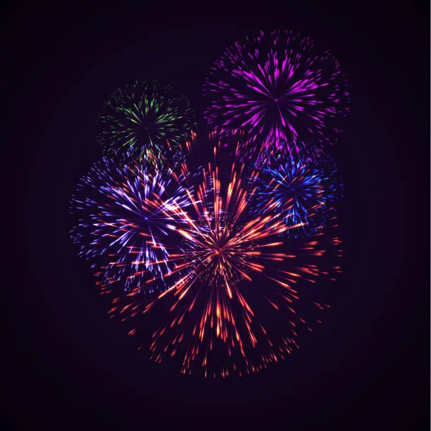 Vector illustration of Fireworks