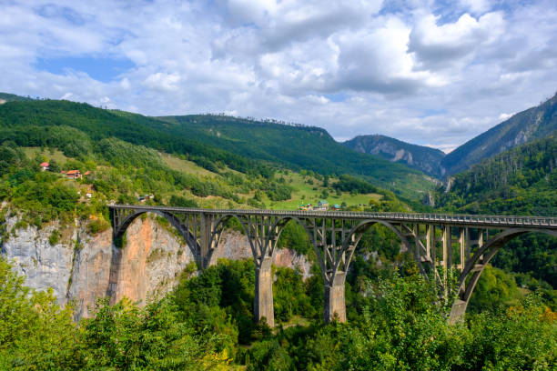 istock Durdevica Tara arc bridge in the mountains, Montenegro 1278069152