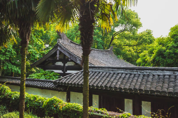 istock Chinese architecture between trees in Shenyuan (Shen Garden) scenic area in Shaoxing, China 1278069285