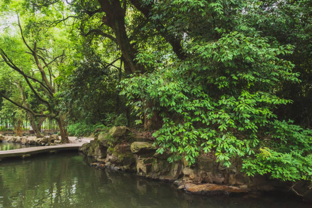istock Rocks trees by water in Lanting (Orchid Pavilion) scenic area in Shaoxing, China 1278069342