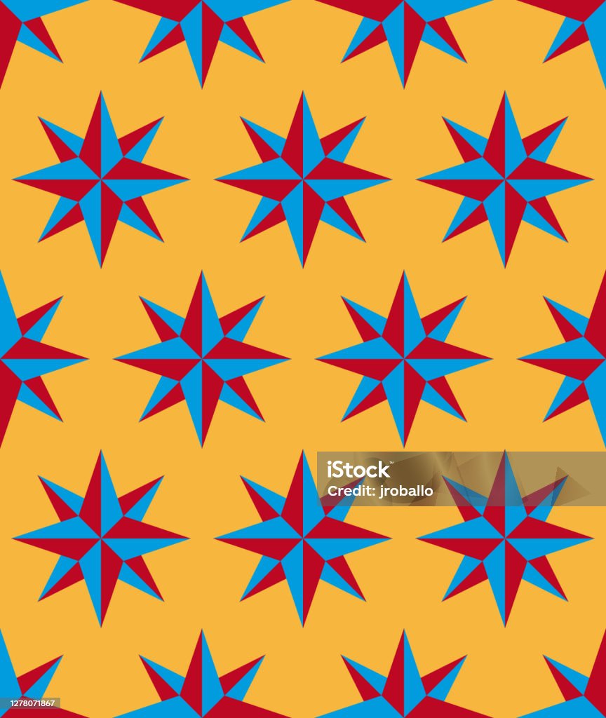 Pointless Star Pattern Eightpointed Stars Seamless Pattern Stock Illustration - Download Image ...