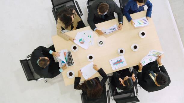 istock Business people group meeting shot from top view 1278087487