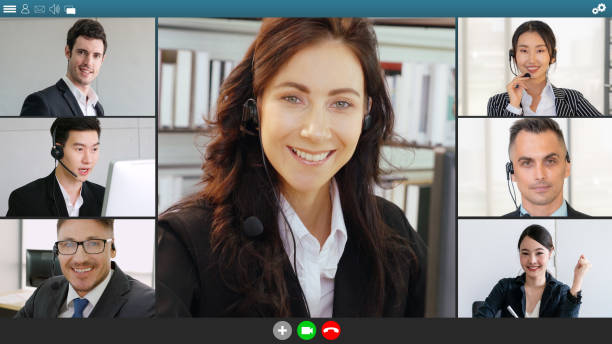 istock Business people group meeting in video conference 1278094175