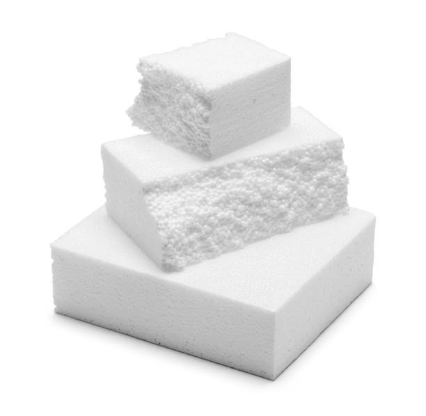 piepschuimblokken - polystyreen fotos stockfoto's en -beelden