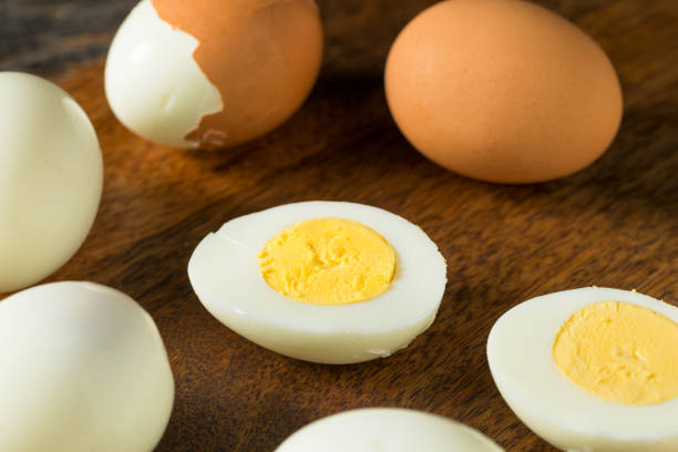 istock Organic Cage Free Hard Boiled Eggs 1278098115