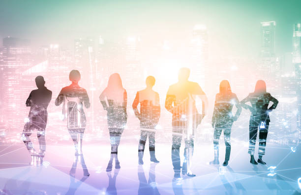 istock Creative image of many business people conference group meeting 1278102871