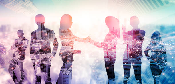 istock Creative image of many business people conference group meeting 1278110418