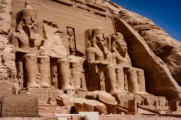 istock Giant Stone Statues at Temple of Kom Ombo 1278112451