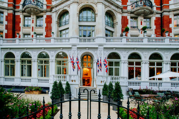 ornate facade of apartment building