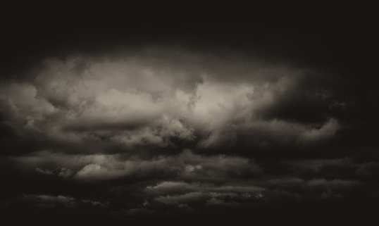 Storm clouds on a dark summer day.