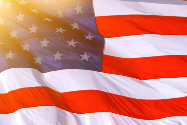 istock AMERICAN FLAG background, close up 1278134515