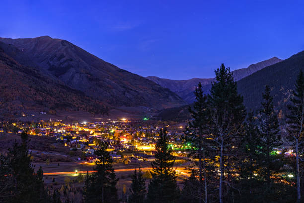 istock Silverton Colorado Town at Dusk 1278147091