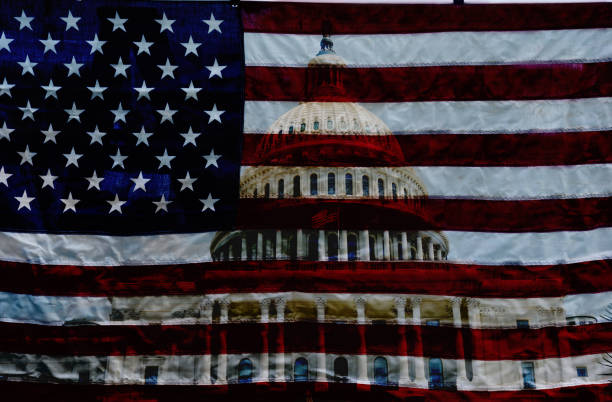 istock The US Capitol in Washington DC with American flag background 1278157584